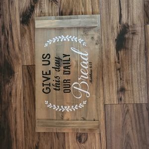 Rustic kitchen sign